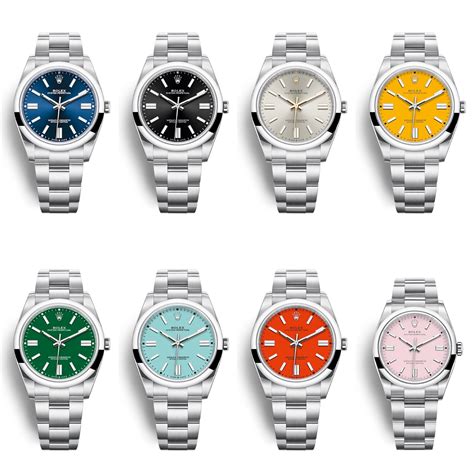 op rolex colors|rolex oyster perpetual color guide.